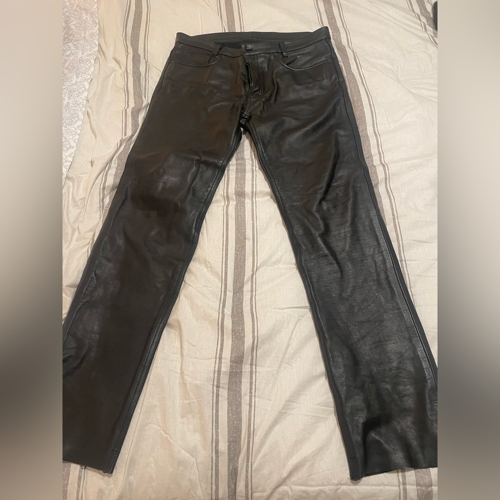 Mens Tschul Leather Pants 38